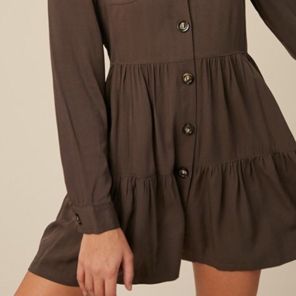 NWT Flowy Shirt Dress - Picture 3 of 4